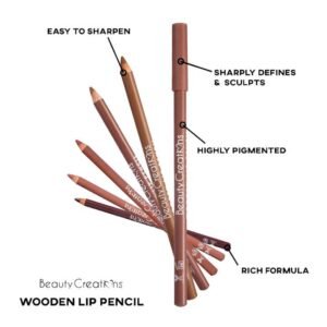 Beauty Creations La Vida Mocha Wooden Lip Pencil — view 2 - Koko Dorado Beauty