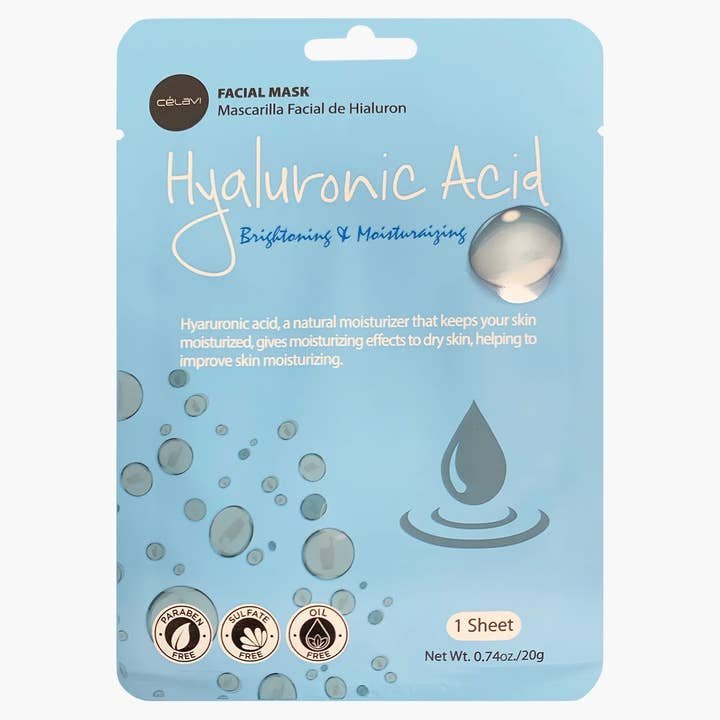 Célavi Essence Facial Sheet Mask – Hyaluronic Acid - Koko Dorado Beauty