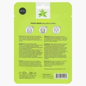 Célavi Essence Facial Sheet Mask – Aloe Vera — view 2 - Koko Dorado Beauty